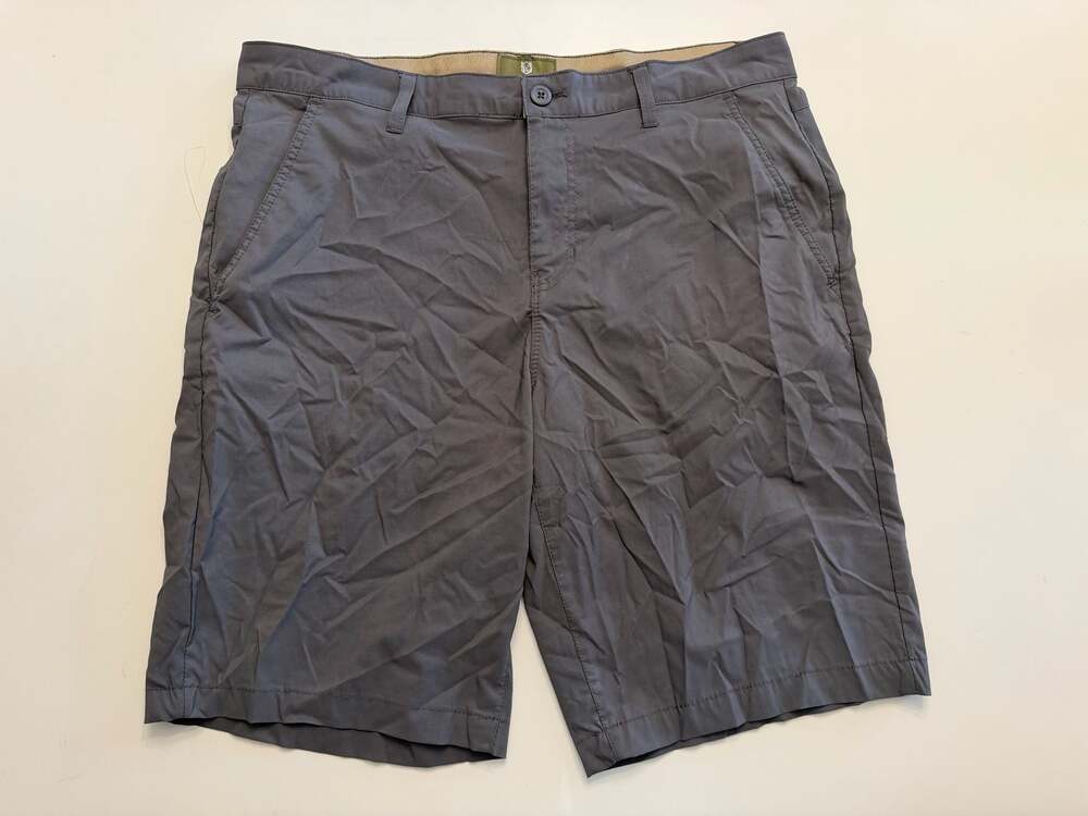 Rorie Whelan Golf Mens Gray Flat Front Performance Shorts Size 34
